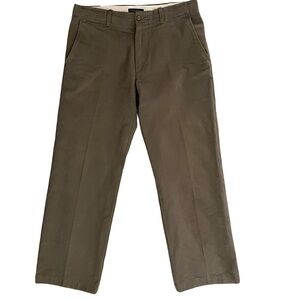 Banana Republic Wide Leg Pants Relaxed Cotton Taupe Men’s 35x32